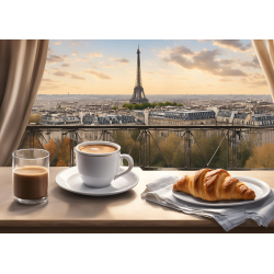 Carte postale "Paris p'tit dèj" - Le Petit Local