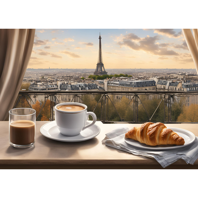 Carte postale "Paris p'tit dèj" - Le Petit Local