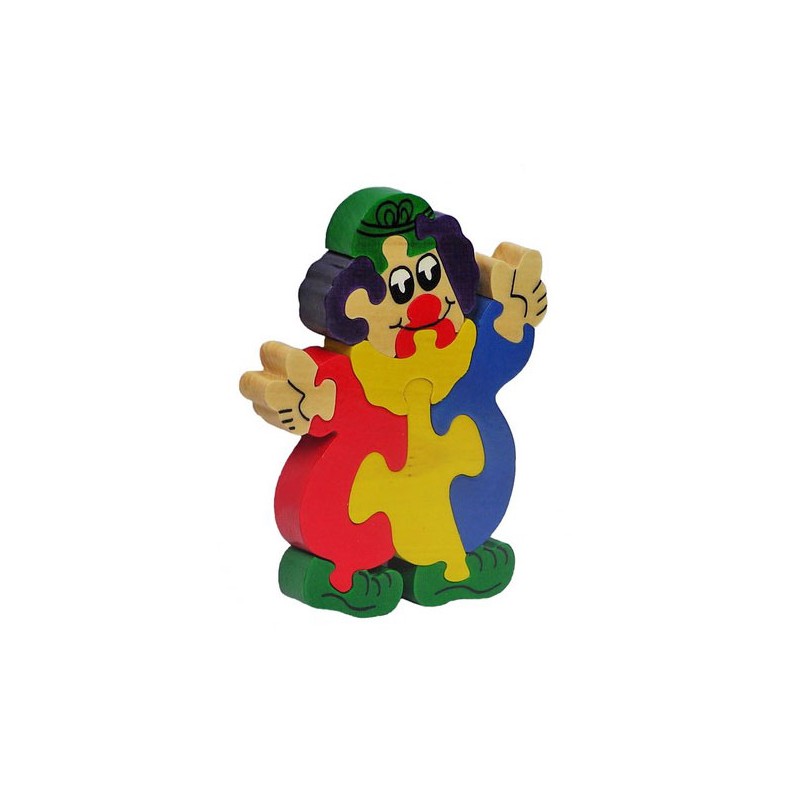 Puzzle vertical en bois "petit clown"