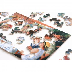 Puzzle Michèle Wilson 50 Pièces "Le déjeuner des canotiers" - Découpé à la Main - en construction