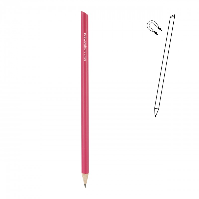 Crayon à papier magnétique rose - Tout simplement