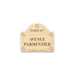 Magnet en cuir - Plaque de...