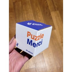 Puzzle 20 pièces "Merci" - Piece & Love - l'emballage