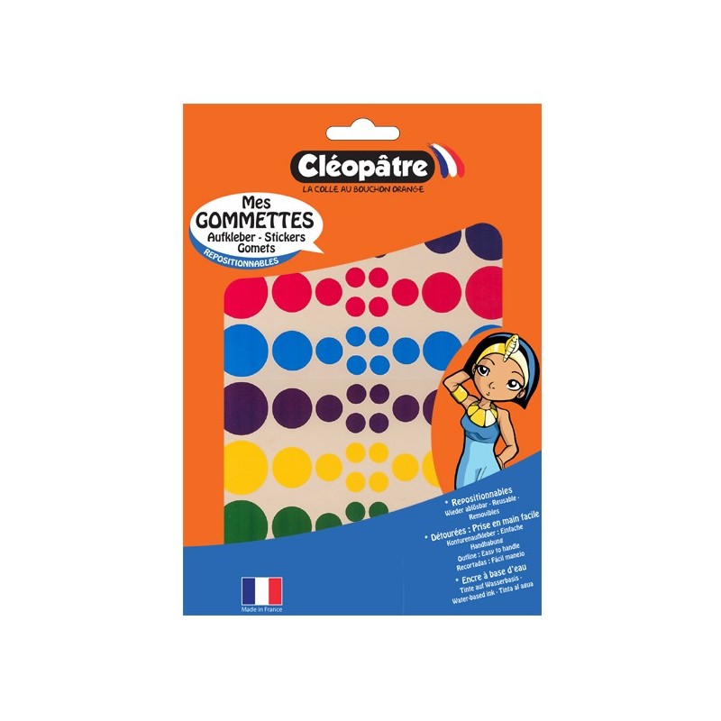 60 Gommettes Rondes - Cléopatre