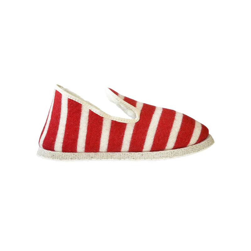 Charentaises "Marinière rouge" - Rivalin