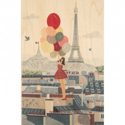 Carte postale en bois...