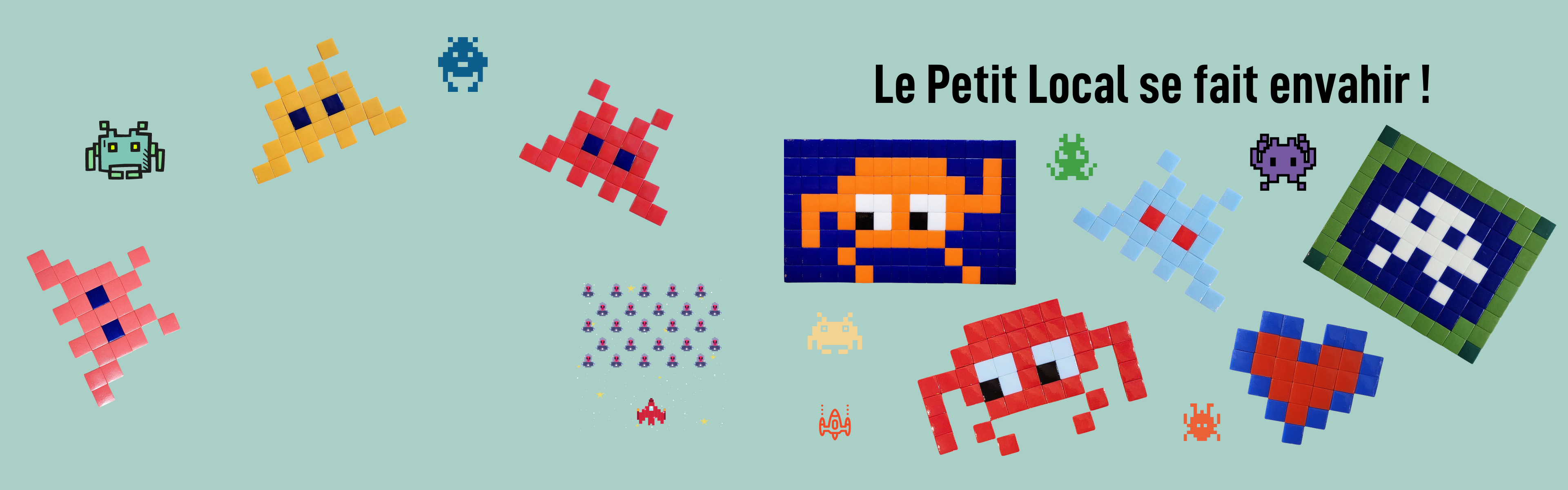 Kit de mosaïques invaders à faire soi-même